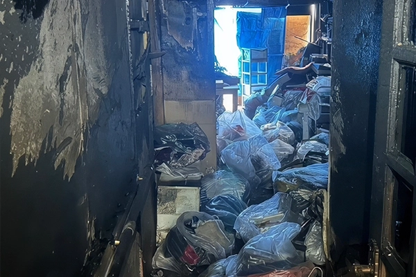 マンションでの火災復旧