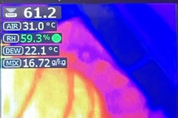 住環境含水湿度 測定作業
